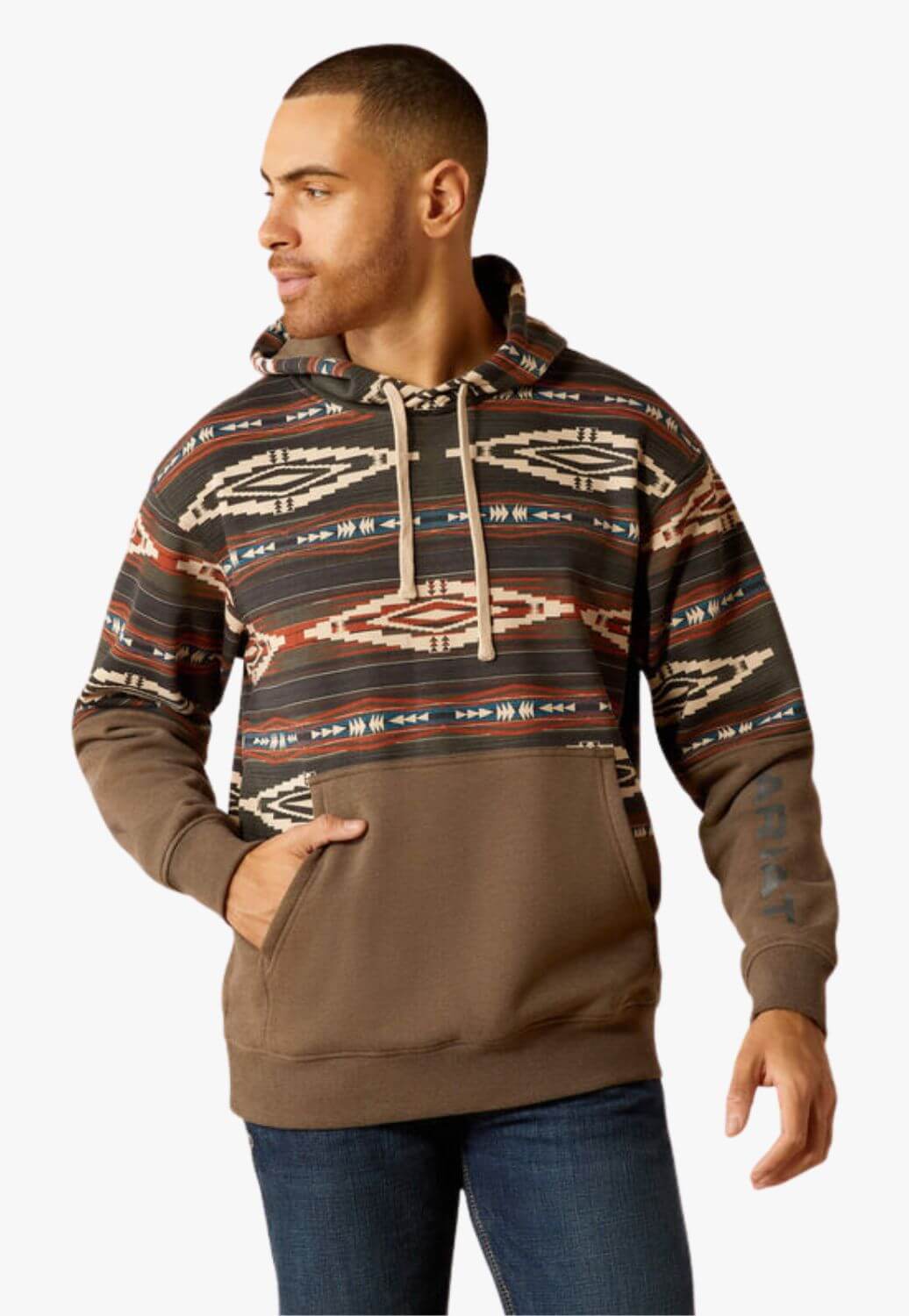 Ariat Mens Colour Block Hoodie