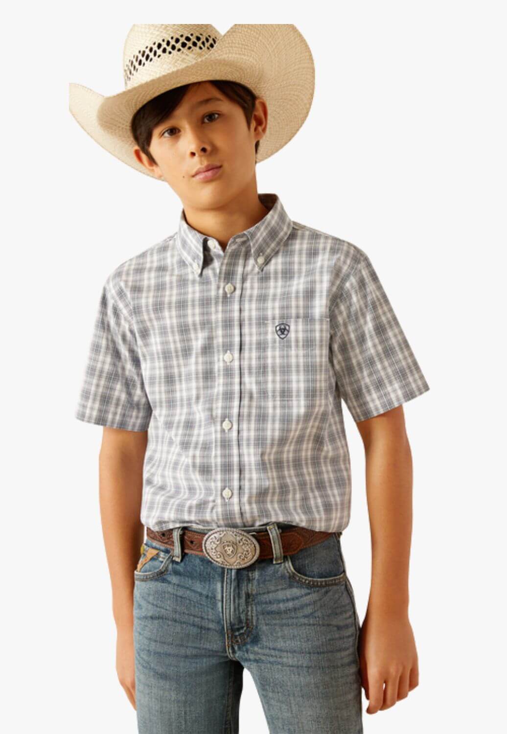 Ariat Boys Pro Series Charlie Short Sleeve Shirt