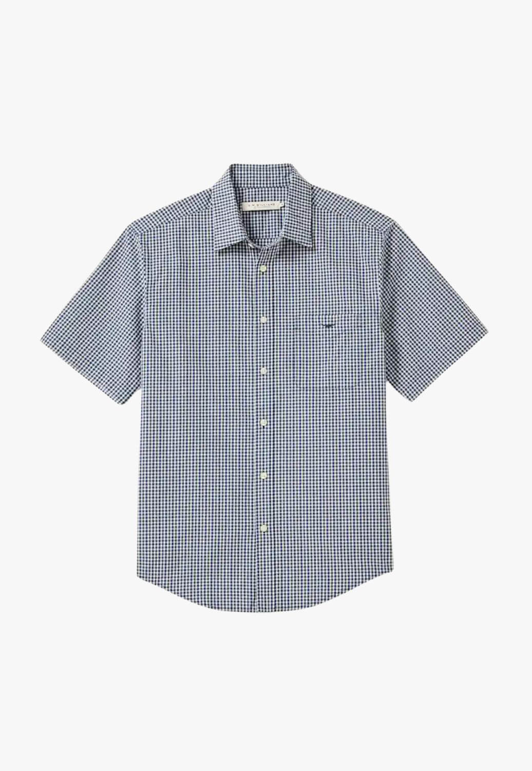 R.M. Williams Mens Classic Poplin Check Shirt