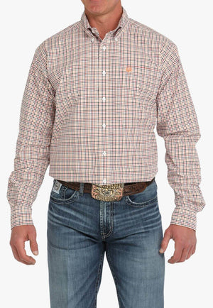 Cinch Mens Plaid Long Sleeve Shirt