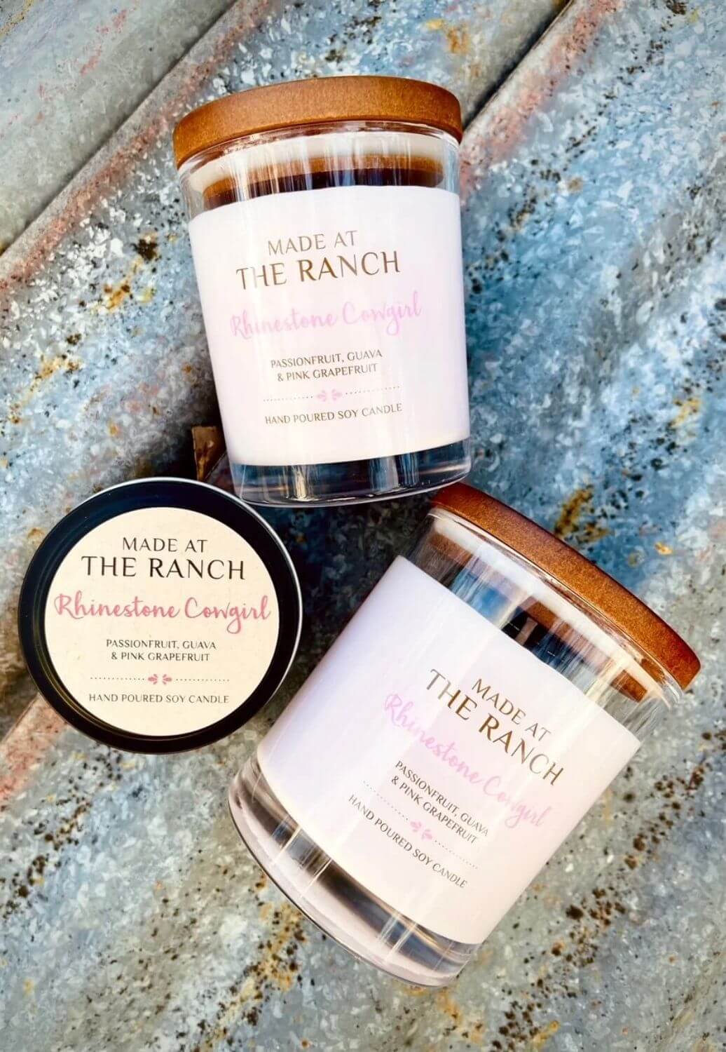 Made At The Ranch Rhinestone Cowgirl Candle