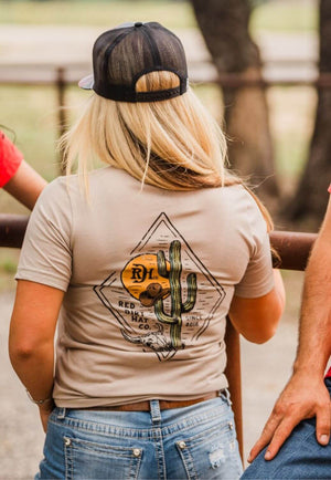 Red Dirt Hat Co. Unisex Diamond Cactus T-Shirt