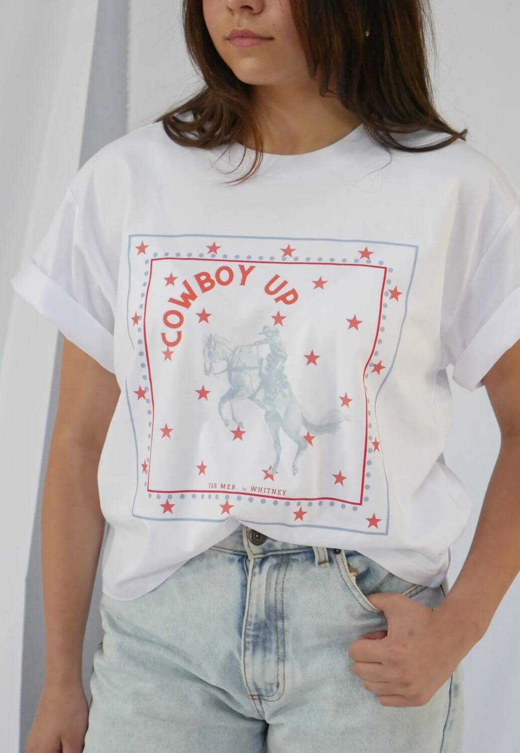 Whitney Spicer Womens Cowboy Up T-Shirt