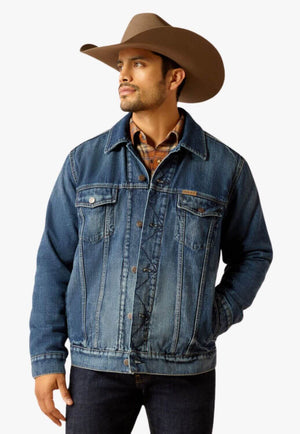 Ariat Mens Blanket Lined Denim Trucker Jacket