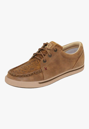 Twisted X Womens Leather Loper Lace Up Shoe