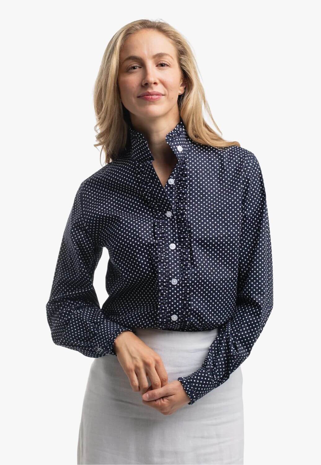 Just Country Womens Abbey Frills Full Button Long Sleeve Shirt