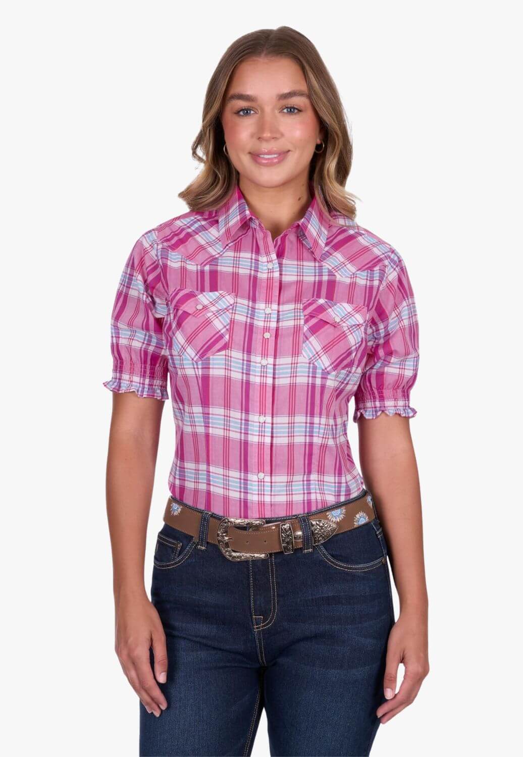 Pure Western Womens Leni Short Sleeve Shirt