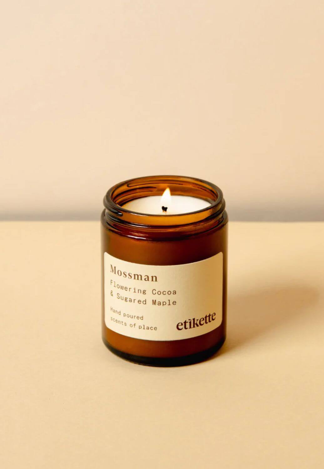 Etikette Mossman, Flowering Cocoa and Sugared Maple Candle