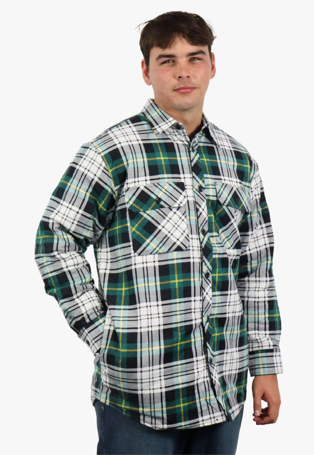 Pilbara Open Front Flannelette Quilted Shirt