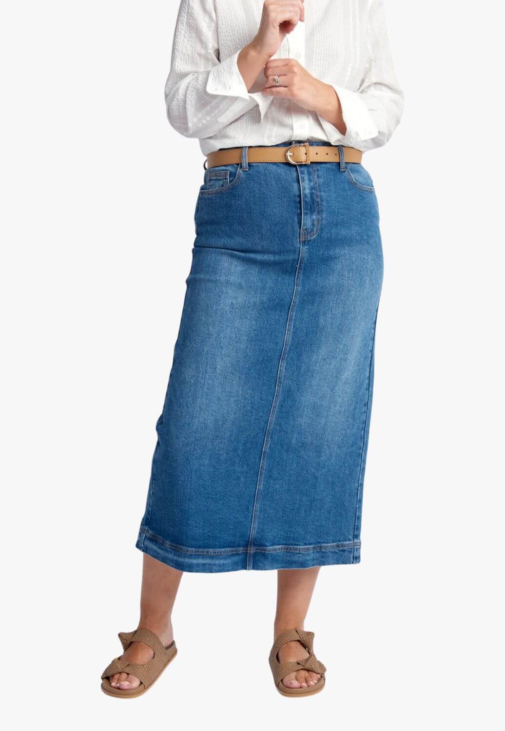 Goondiwindi Denim Maxi Skirt