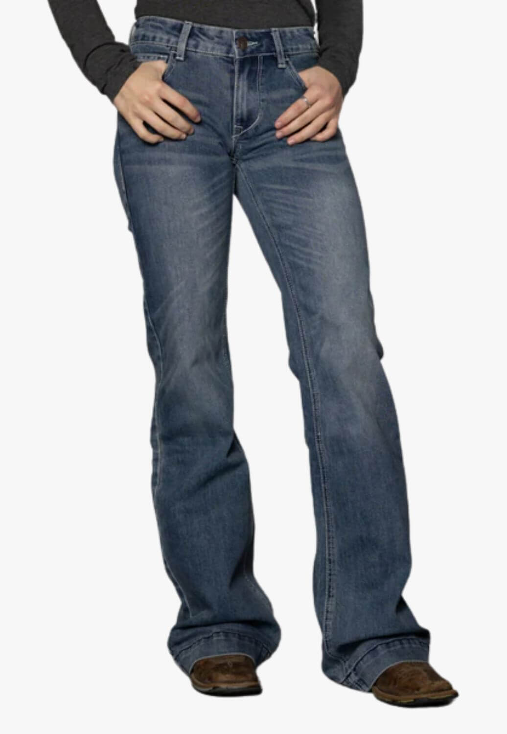 CC Western Womens Mid Rise Trouser Jean