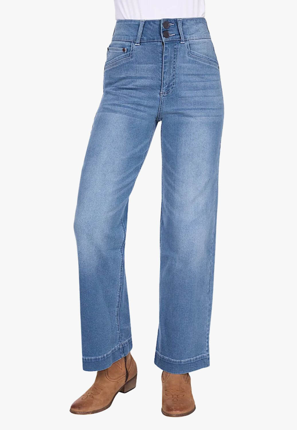 Wrangler Womens Chloe High Rise Wide Leg Jean XCP2258580