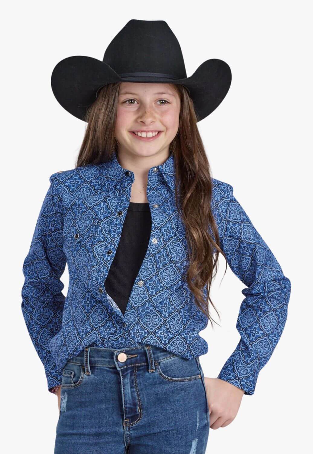 Roper Girls Amarillo Collection Long Sleeve Shirt