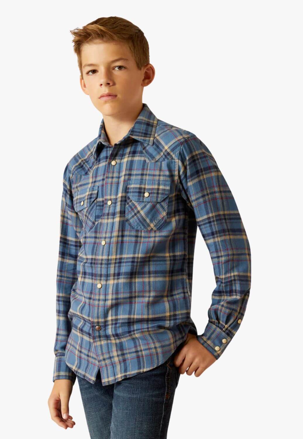 Ariat Boys Huntley Retro Snap Long Sleeve Shirt