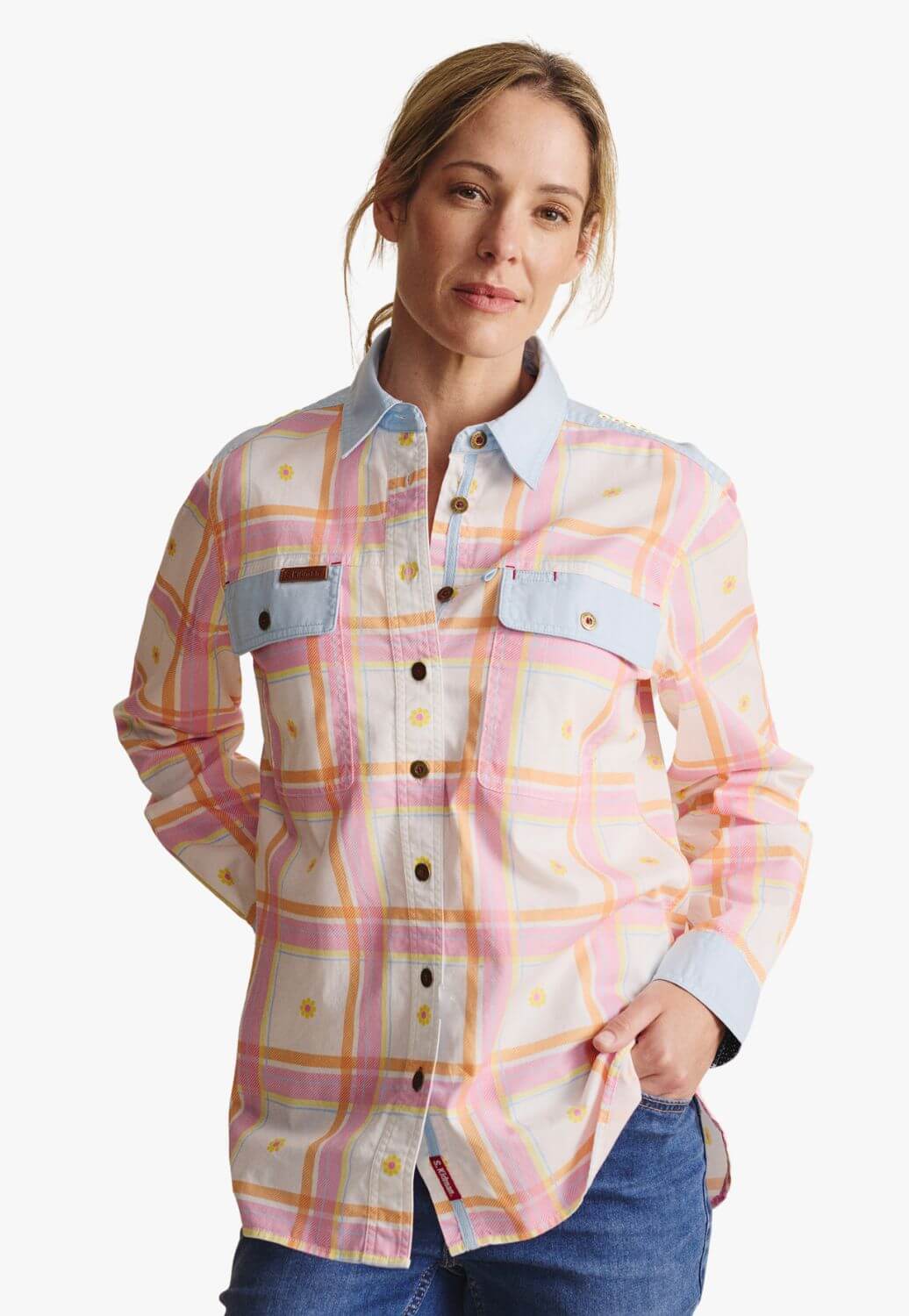 S. Kidman Womens Spencer Long Sleeve Shirt