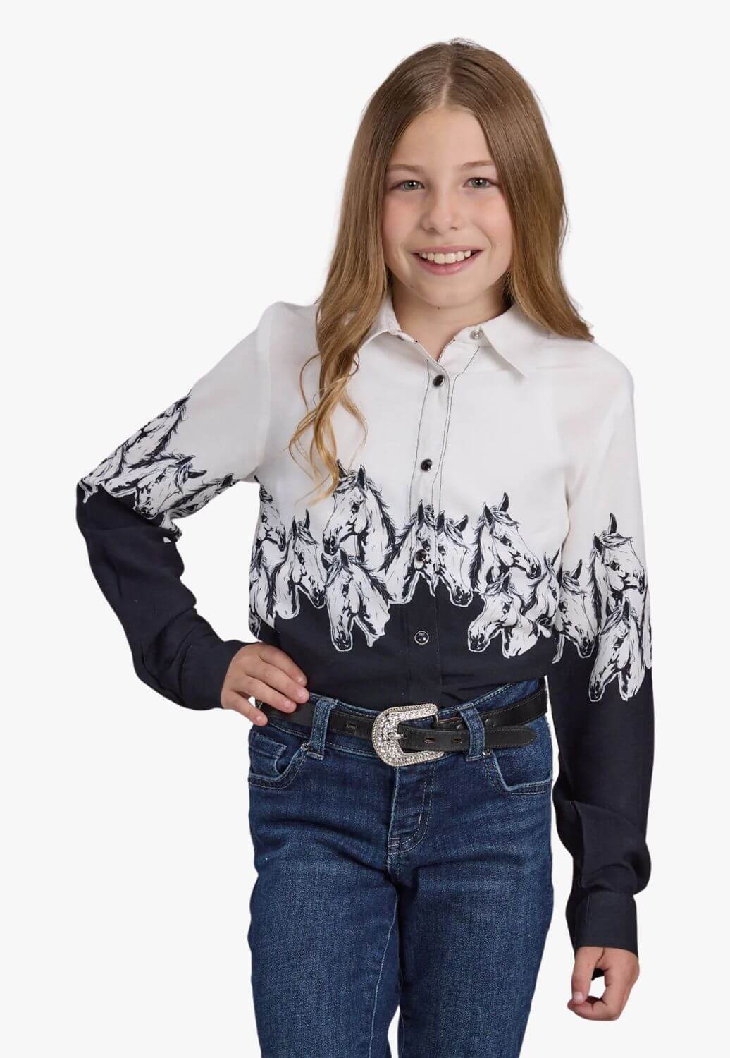 Roper Girls Five Star Collection Long Sleeve Shirt