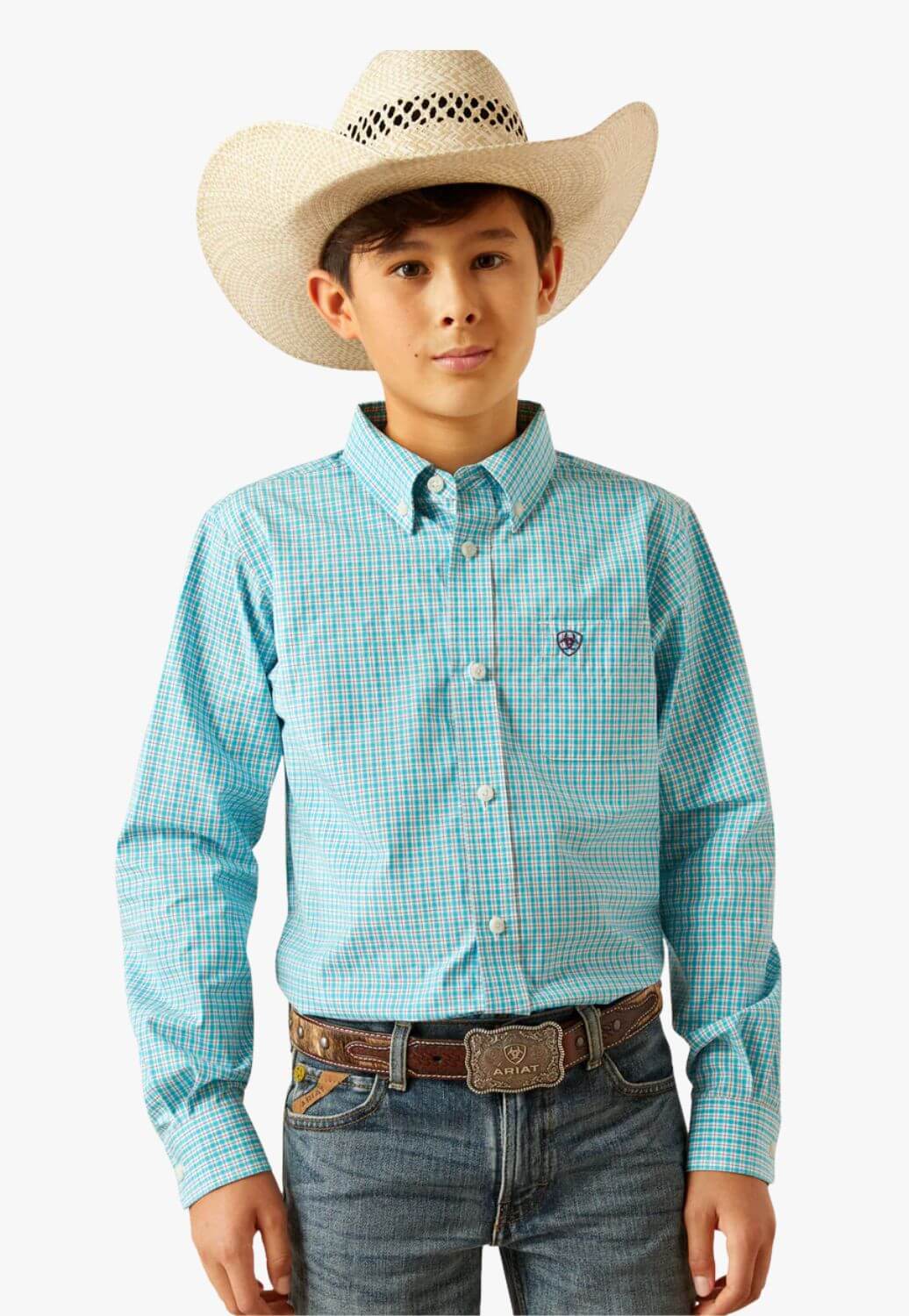 Ariat Boys Pro Series Milmer Long Sleeve Shirt