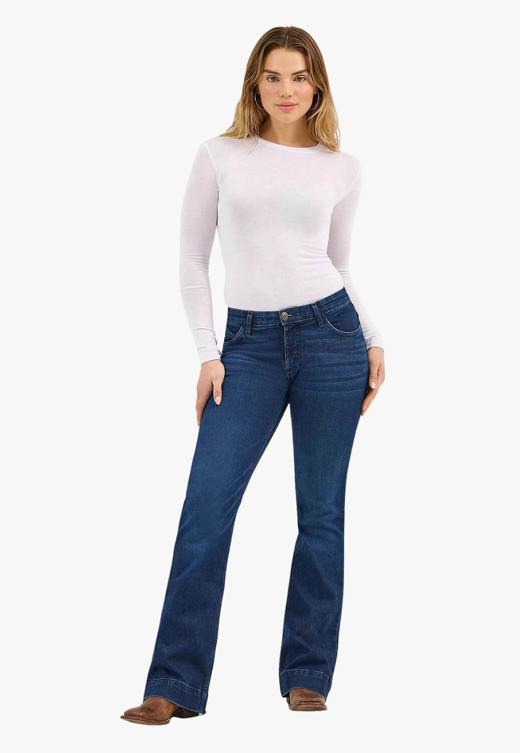 Wrangler Womens Q Willow Mid Rise Trouser Jean