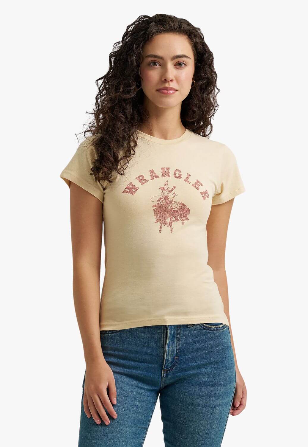 Wrangler Womens Shrunken Bands T-Shirt