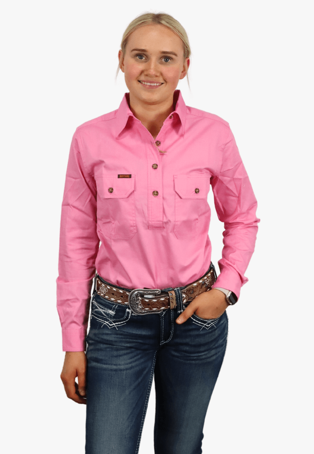 Mustang Womens Closed Front Work Shirt