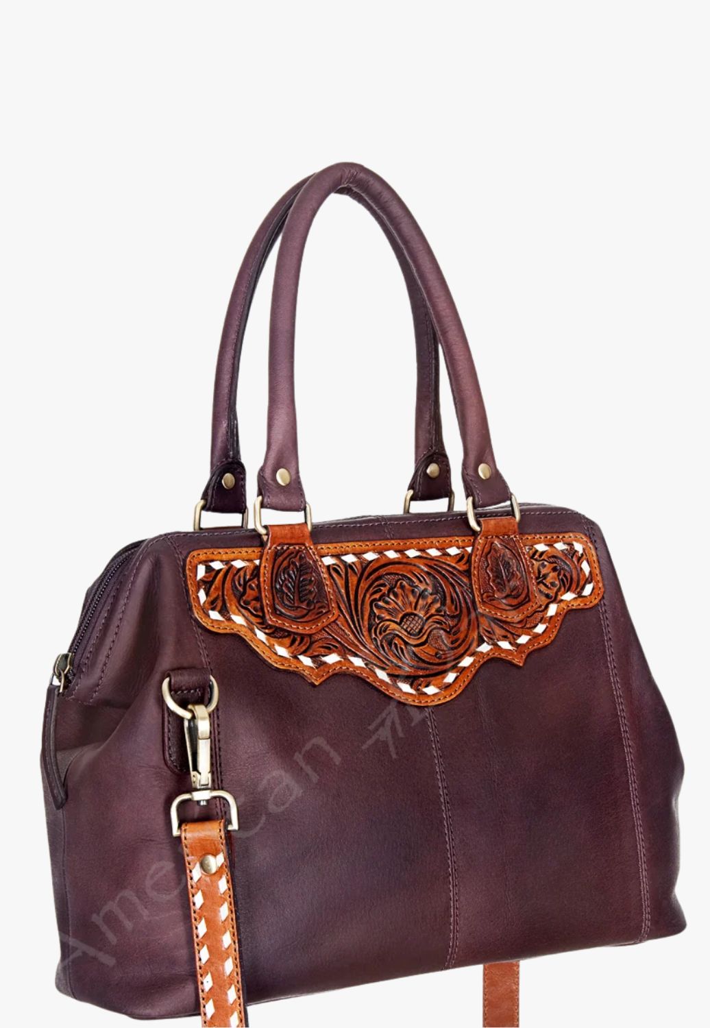 American Darling Hand Tooled Tote Bag