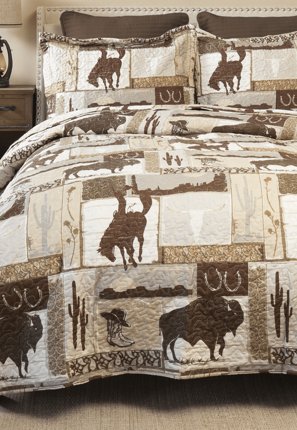 Wrangler Vintage Cowboy Quilt Set - King