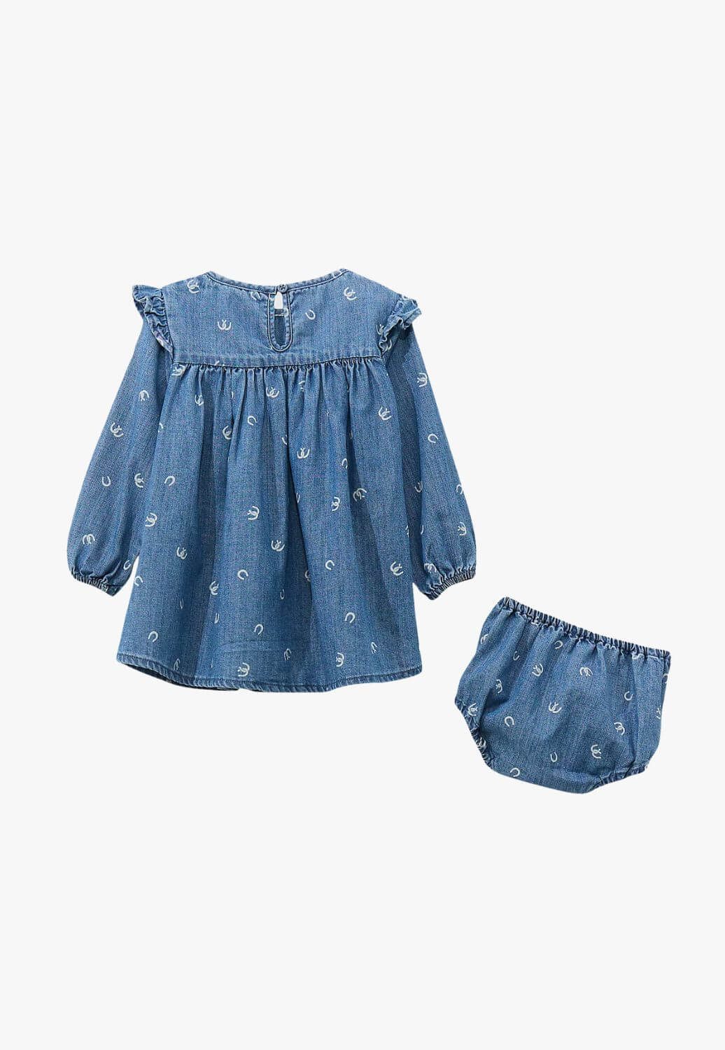 Wrangler Infant Girls Trapeze Long Sleeve Dress