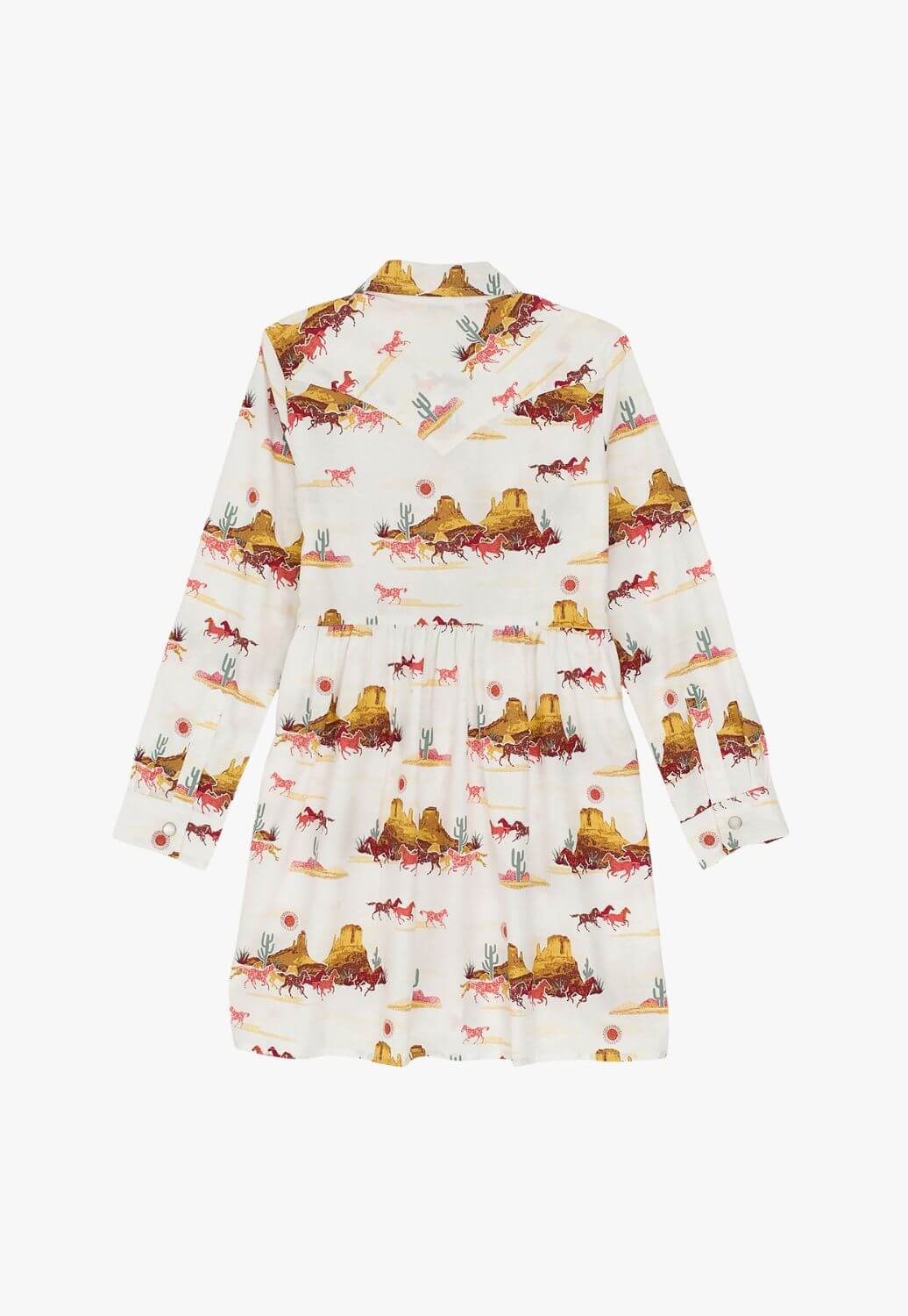 Wrangler Girls Western Long Sleeve Dress