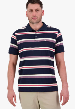 Swanndri Mens Winfred Stripe Polo
