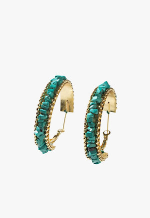 Myra Howlite Halo Earrings