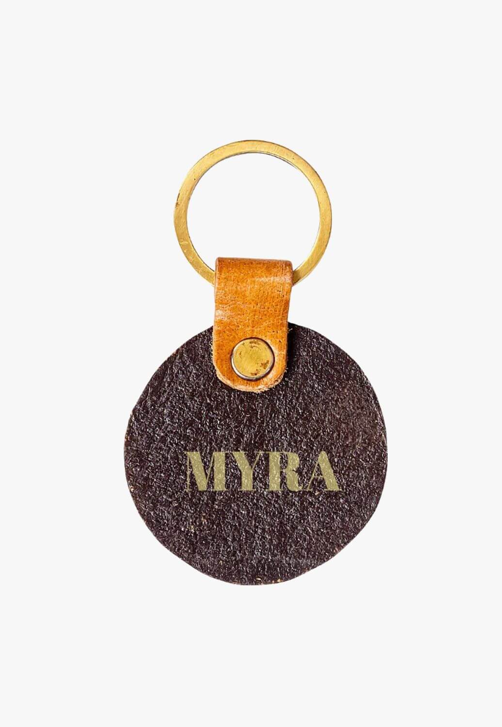 Myra Four Blooms Hand-tooled Key Fob