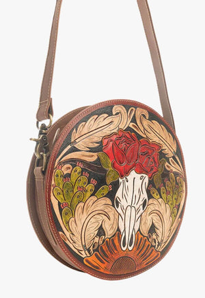 Myra Winds of the Rose Round Bag