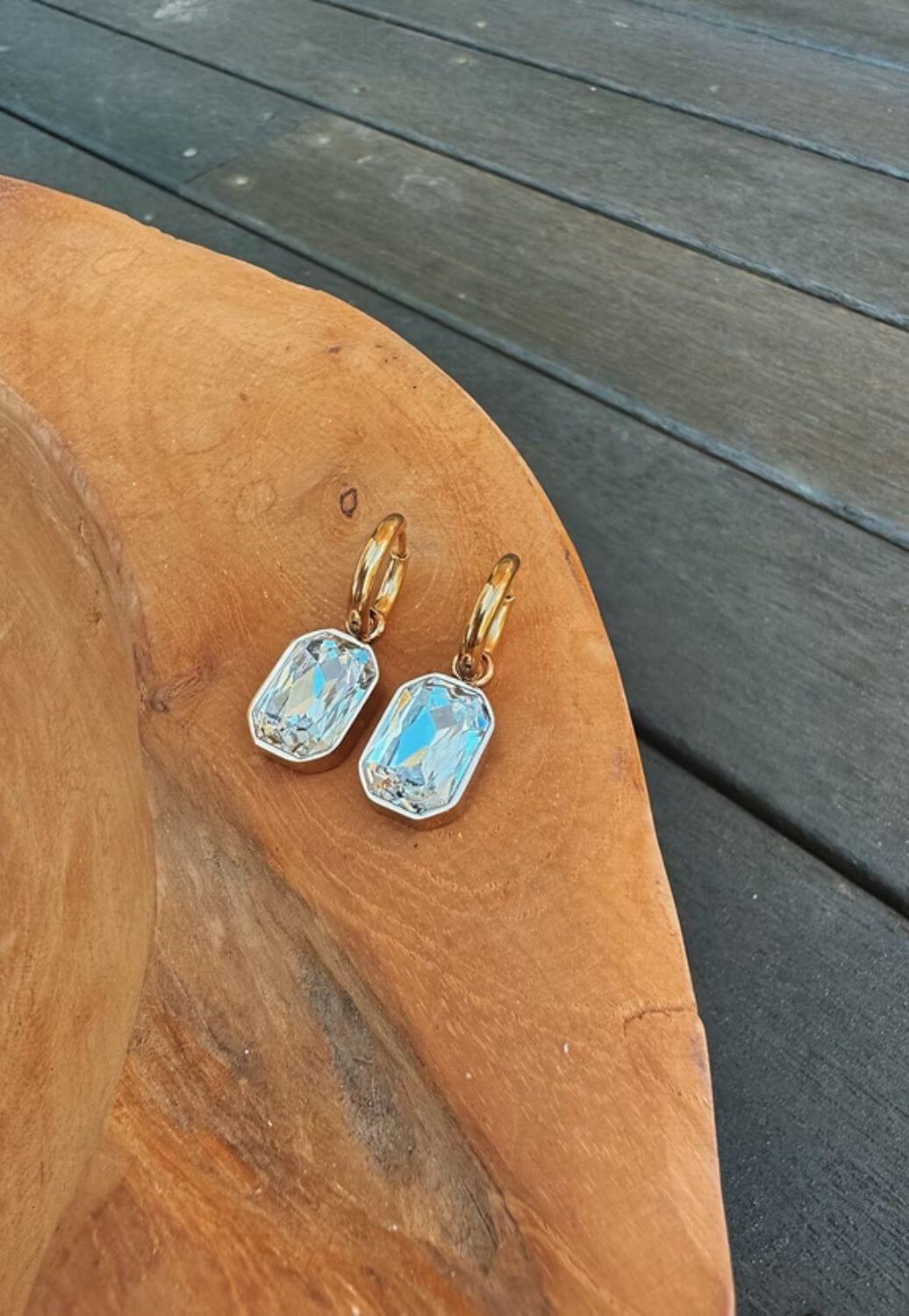 Treasure Chest Co Chunky Diamond Earrings