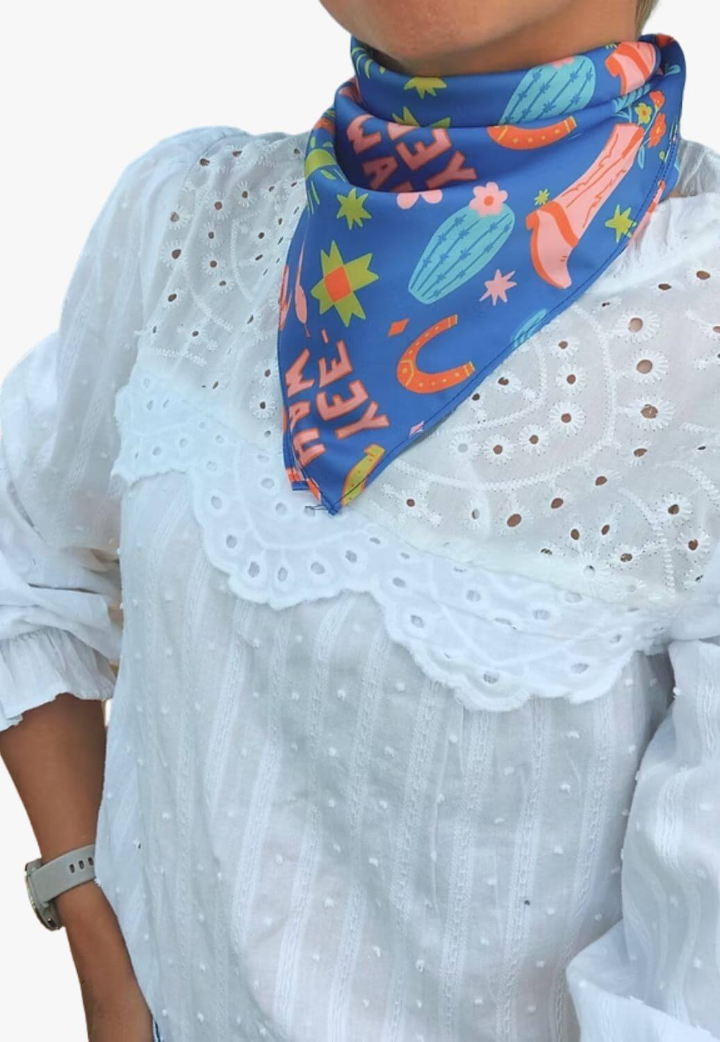 Treasure Chest Co Cowgirl Silk Scarf