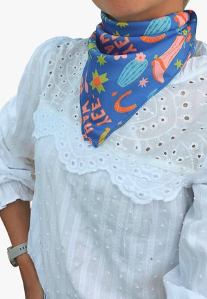 Treasure Chest Co Cowgirl Silk Scarf