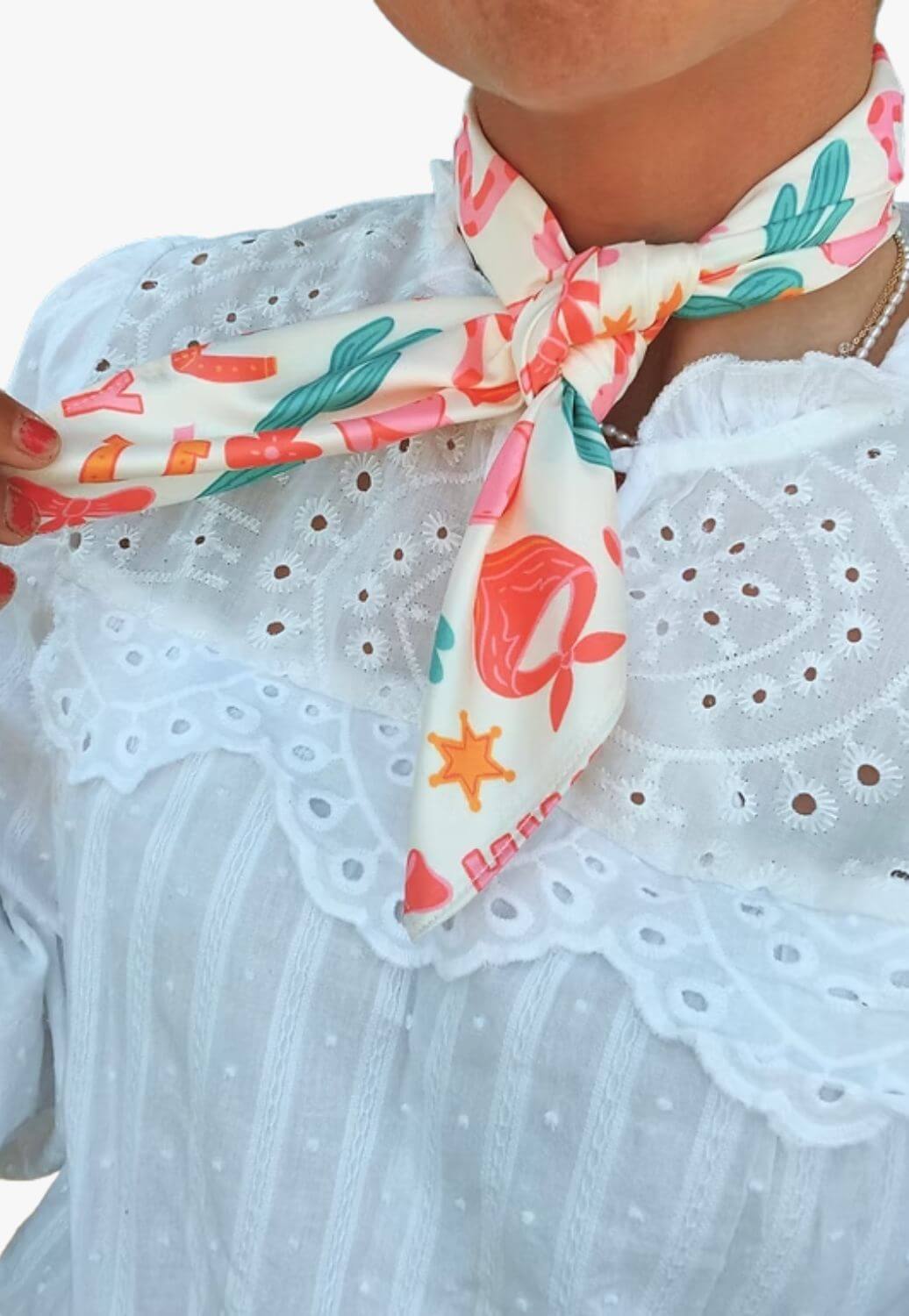 Treasure Chest Co Cowgirl Silk Scarf