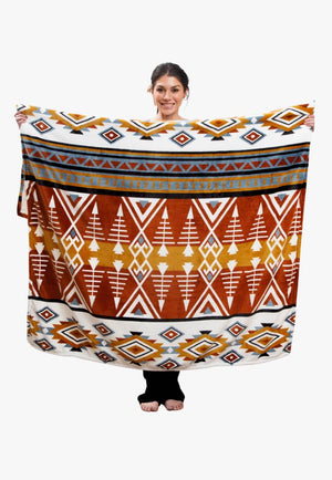 Carstens Arrowhead Earth Plush Sherpa Throw