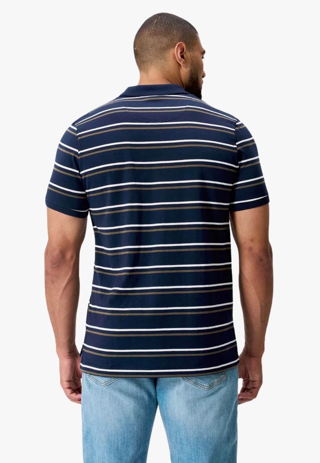 Canterbury Mens Yarn Dye Stripe Polo