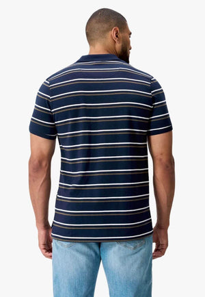 Canterbury Mens Yarn Dye Stripe Polo