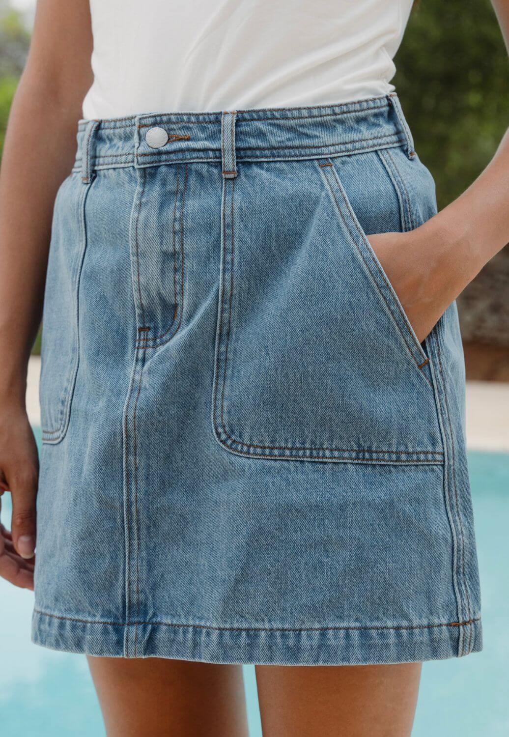 Ivy & Jack Orchard Denim Mini Skirt