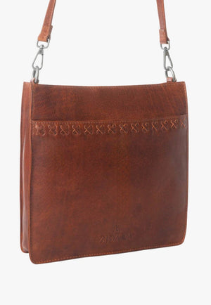 Myra Zidana Mirelle Woven Veg Tanned Leather Sling Bag