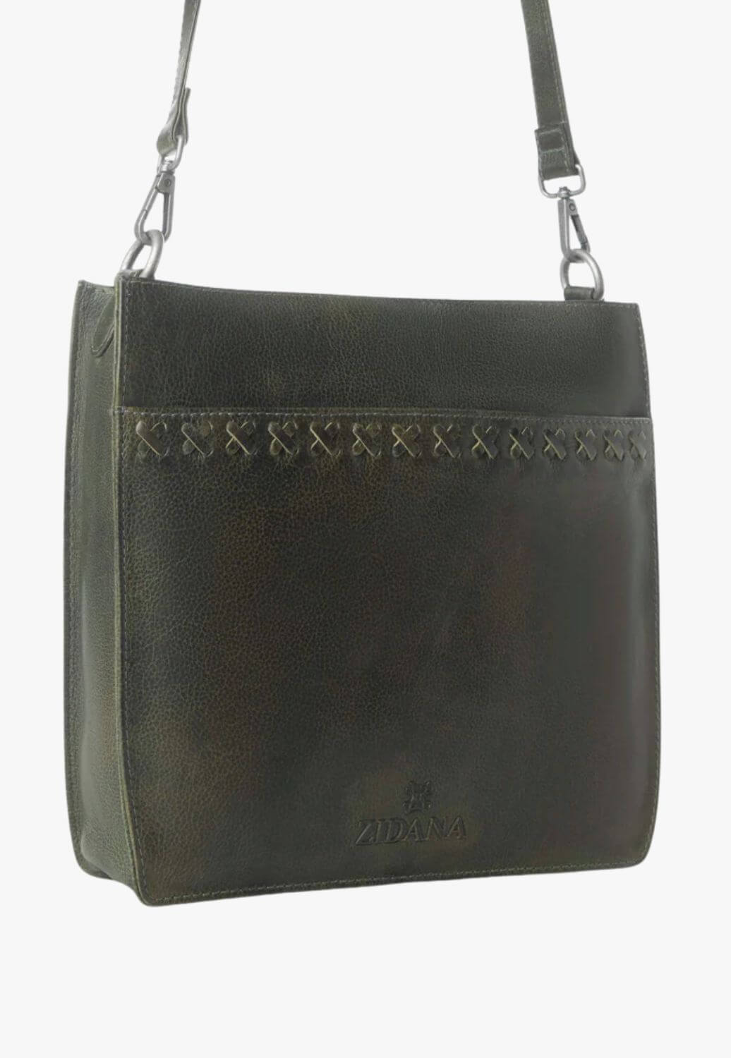 Myra Zidana Mirelle Woven Veg Tanned Leather Sling Bag
