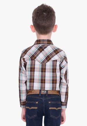 Pure Western Boys Roger Long Sleeve Shirt