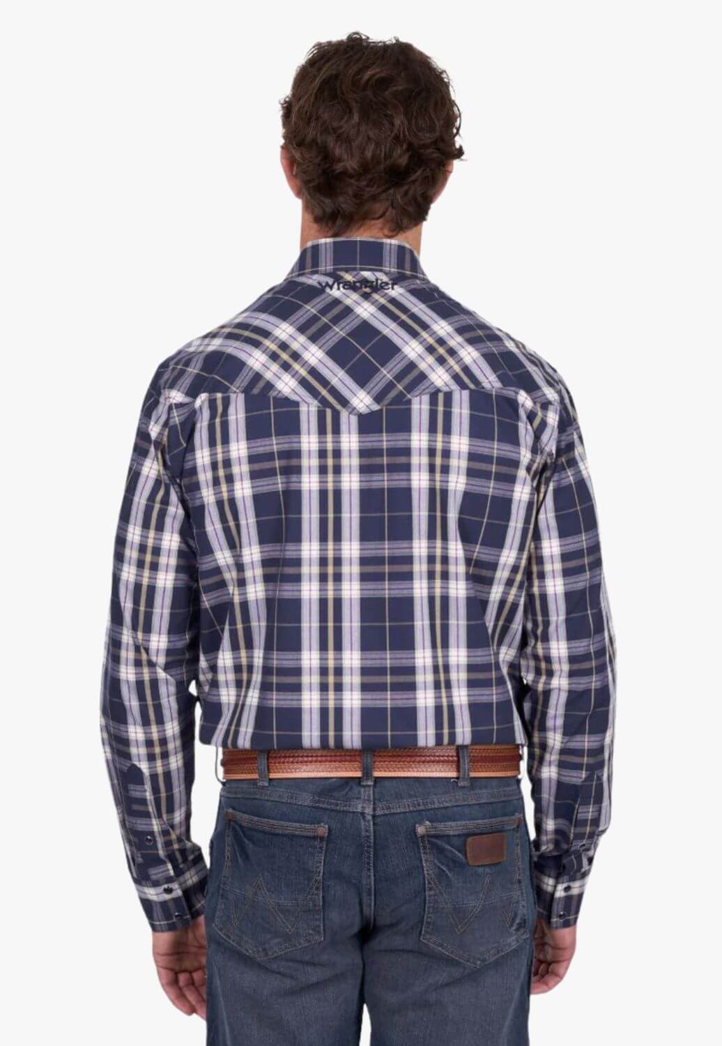 Wrangler Mens Wayne Logo Long Sleeve Shirt