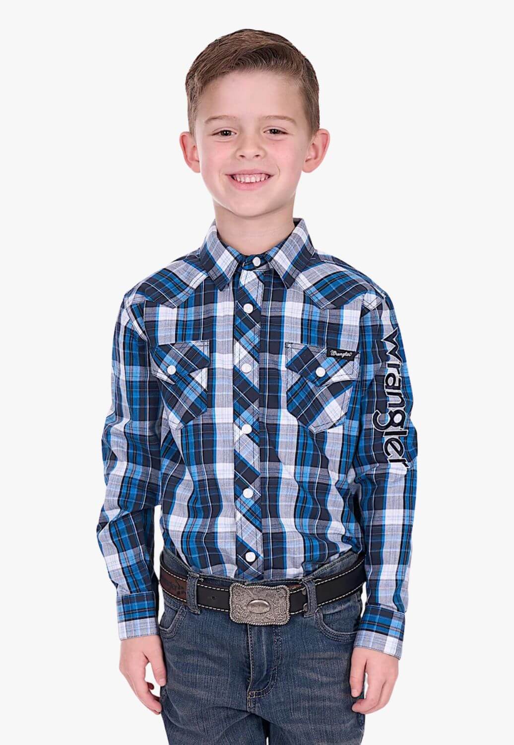 Wrangler Boys Tony Logo Long Sleeve Shirt