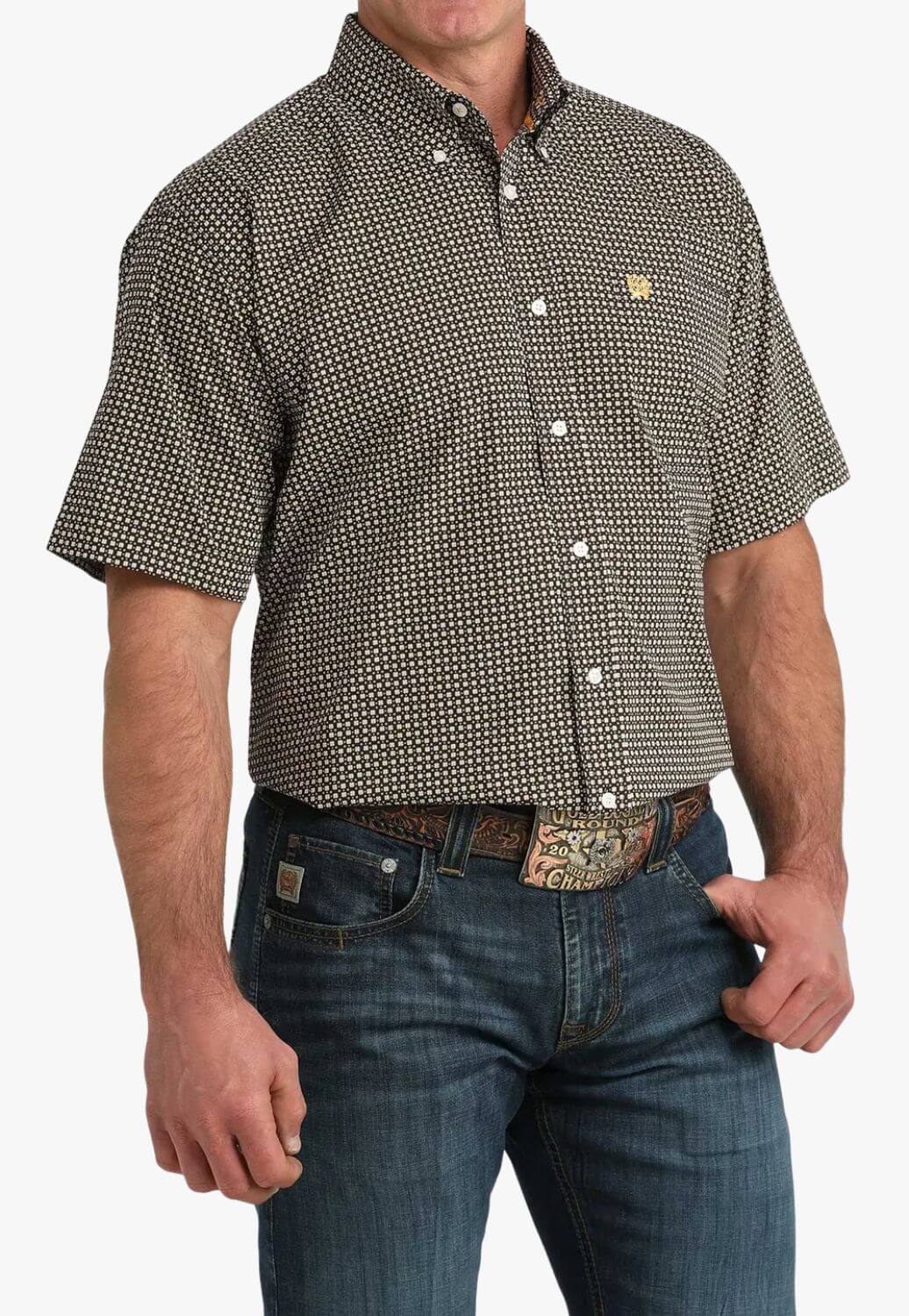 Cinch Mens Classic Fit Short Sleeve Shirt