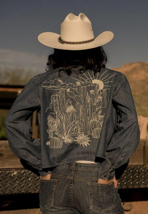 Stetson Womens Long Sleeve Shirt Blue XS