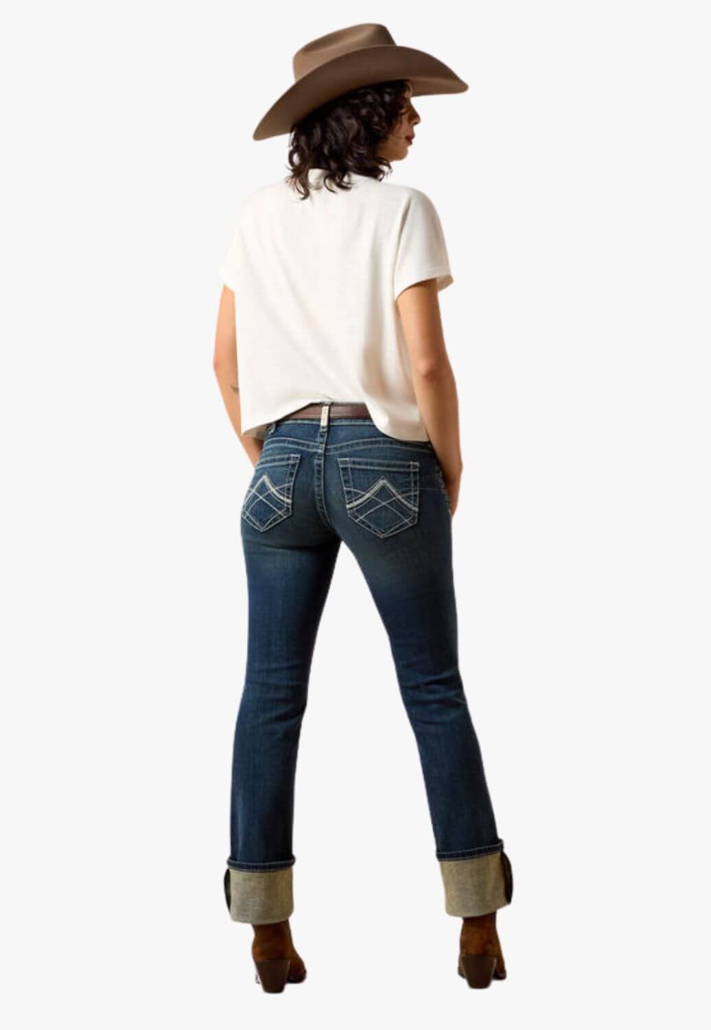 Ariat Womens REAL Mid Rise Stretch Icon Jean