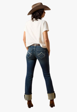 Ariat Womens REAL Mid Rise Stretch Icon Jean