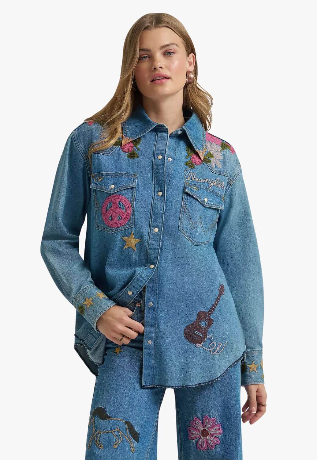 Wrangler X Lainey Wilson Womens Embroidered Shirt
